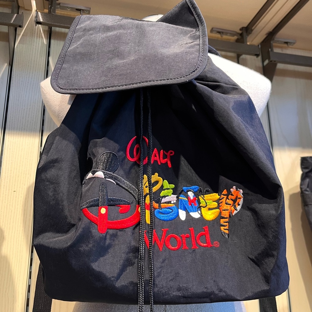 Disney WDW Black Backpack with Colorful Logo